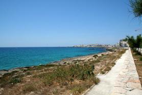 Městečko Gallipoli na poloostrově Salento