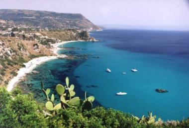 Kalábrijská pláž na Capo Vaticano