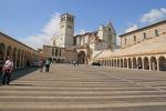 Italské město Assisi a bazilika San Francesco