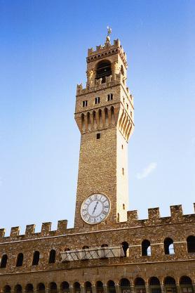 Italské město Florencie a jedna ze staveb