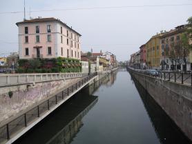 Milánský kanál Naviglio Grande